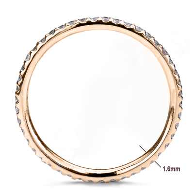 18k Gold Wedding Band Genuine Diamond Ring R1771