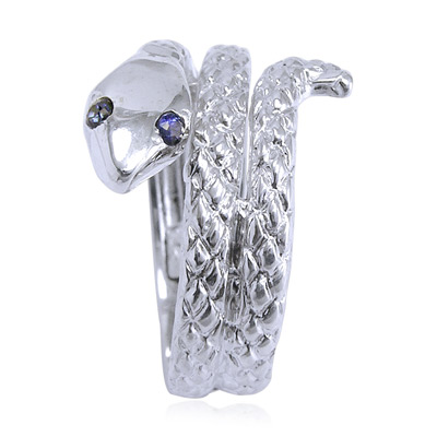 18k Twisted Serpent Sapphire Men's or Women's Ring R1777