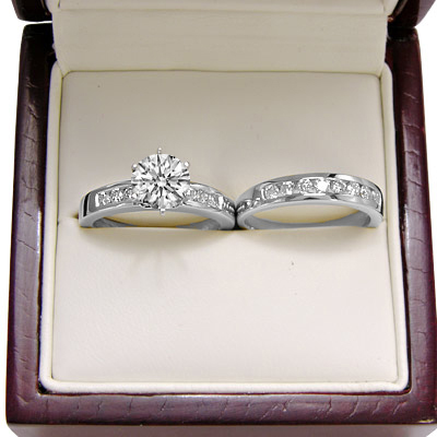 18k Gold Diamond Engagement Ring Set #R1784 18k Gold Diamond Engagement Ring Set #R1784