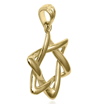 14k Yellow Gold Jewish Star Pendant P906 14k Yellow Gold Jewish Star Pendant P906
