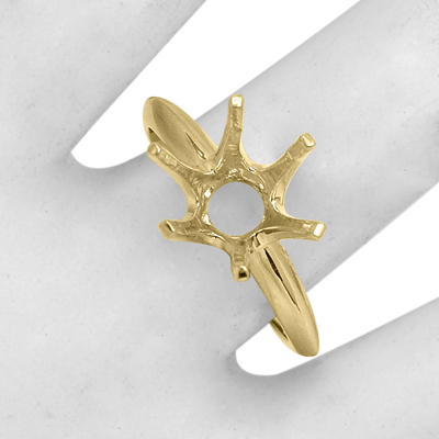 Knife Edge Ring Mounting 14K R1788