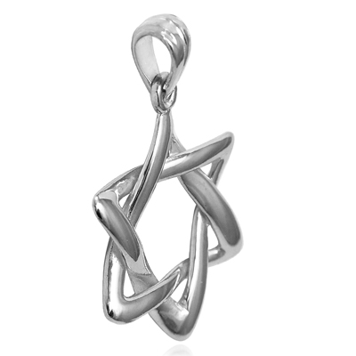 Platinum 950 Jewish Star of David Pendant P910 Platinum 950 Jewish Star of David Pendant P910