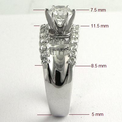 18k Gold Diamond Engagement Ring r1985 18k Gold Diamond Engagement Ring r1985