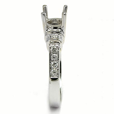 14k Gold Diamond Semi-Mount Ring Setting R1854