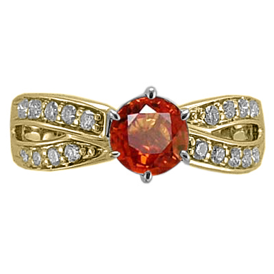 Sapphire Diamond Anniversary Ring 18k R1857