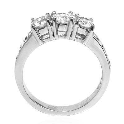 Diamond Engagemen Ring in 14k White Gold R1879