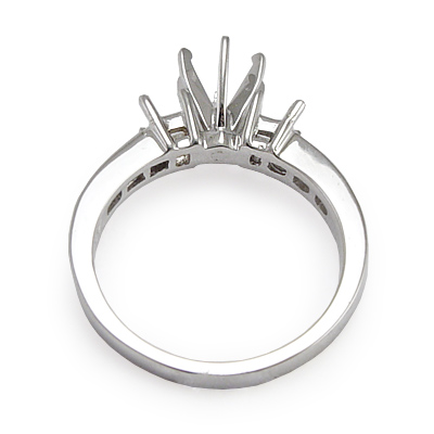 Platinum 950 Diamond Ring Setting R1884
