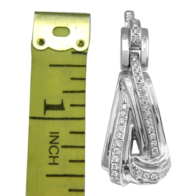 Russian Style Diamond Earrings in 18k E1295 Russian Style Diamond Earrings in 18k E1295