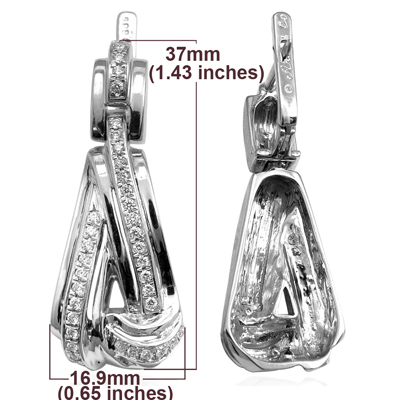 Russian Style Diamond Earrings 585 14k E1294
