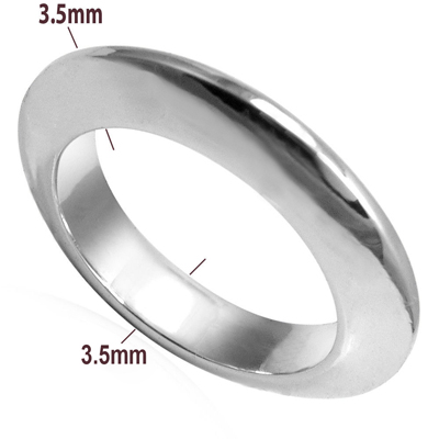 Platinum Knife Edge Wedding Band Ring R1839