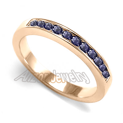 18k Gold Sapphire Wedding Band R1850 18k Gold Sapphire Wedding Band R1850