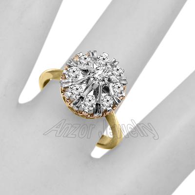 Russian style Diamond Engagement Ring 585 R1946