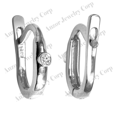 USA Style Diamond Earrings 14k Gold E1322