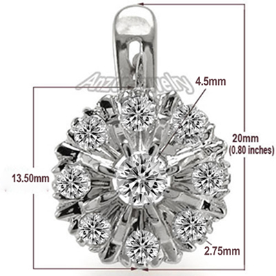 14k Gold Lab Created Diamond Malinka Earrings 14k Gold Lab Created Diamond Malinka Earrings