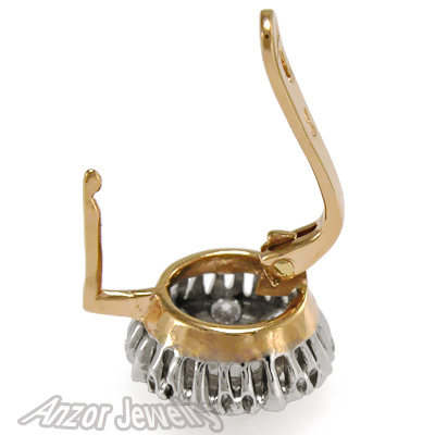 14k Lab Grown Daimond Earring Russian Style 585