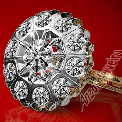 14k Gold Lab Grown Diamond Malinka Earrings 585