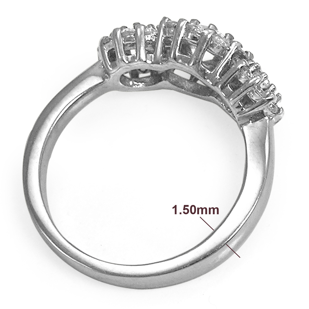 14k Gold Genuine Diamond Anniversary Ring #R2013