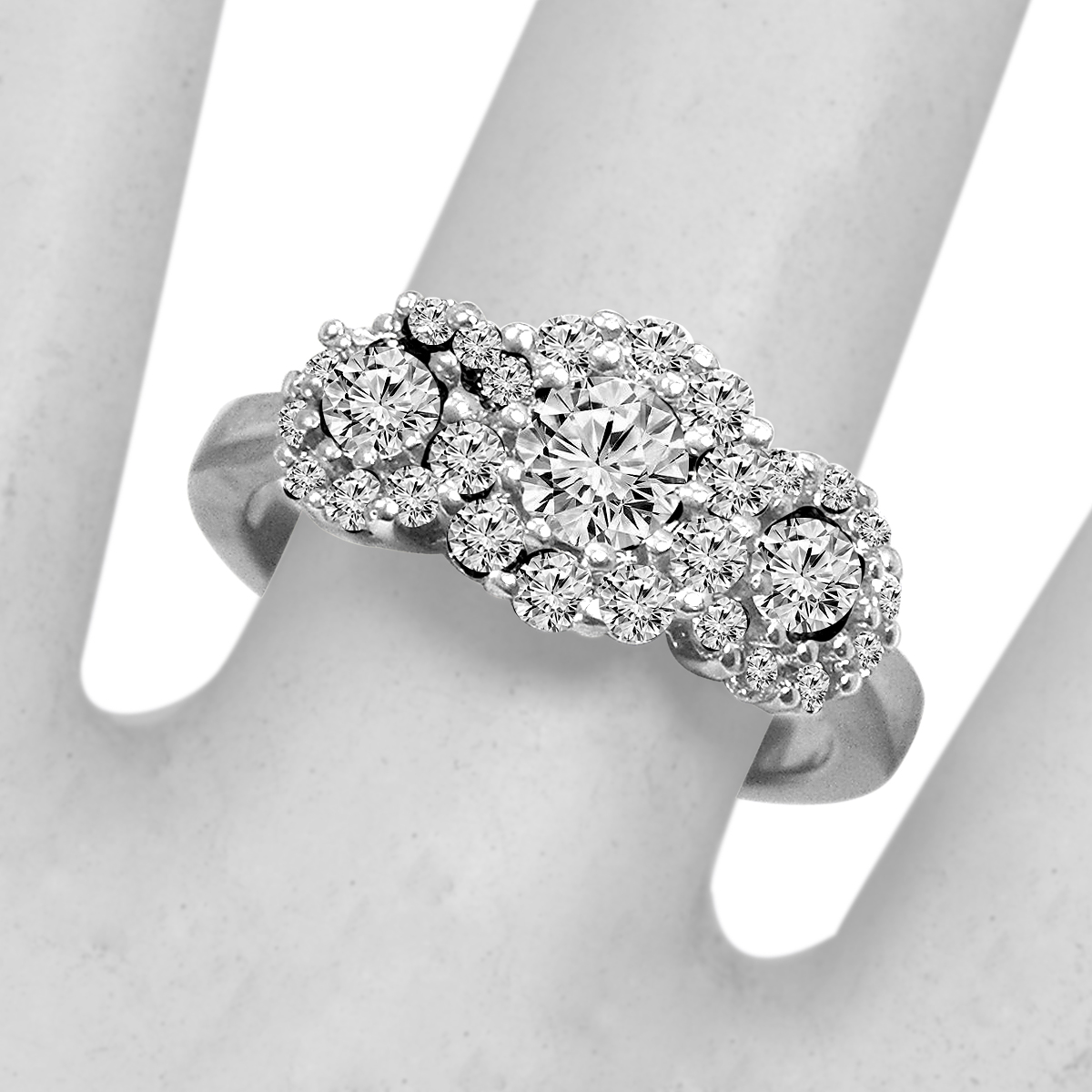 14k Gold Genuine Diamond Anniversary Ring #R2013