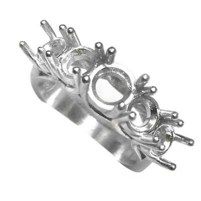 Platinum Five Stone Band Setting Ring  #R2032