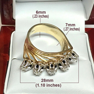 Style 14k Yellow & White Gold Diamond Ring