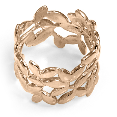 14k Solid Rose Gold Leaf Ring #R2063 14k Solid Rose Gold Leaf Ring #R2063