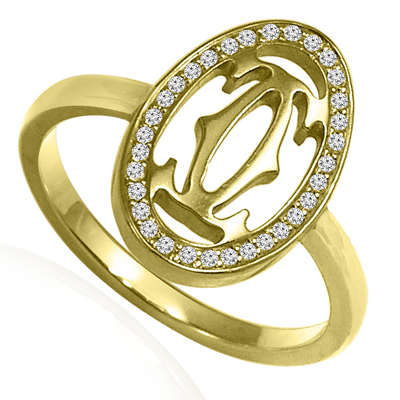 14K Gold Handmade Design Genuine Diamond Ring