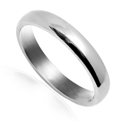 Men's Platinum Plain comfort fit  Wedding Band Ring