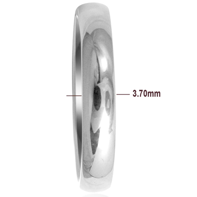 Men's Platinum Plain comfort fit  Wedding Band Ring