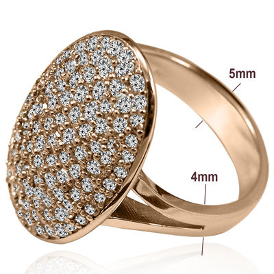 14k Solid Rose Gold Genuine Diamonds Bella Swan's Style Engagement Ring