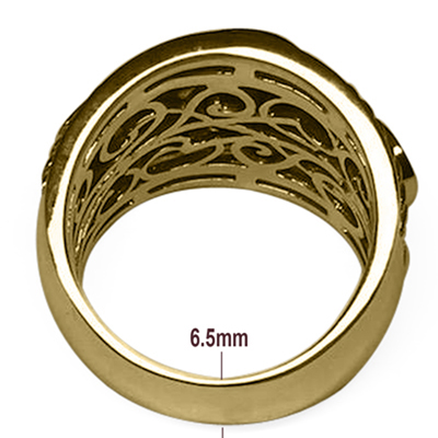 Men's 14k Solid Yellow Gold Genuine Emerald Ring  <br>  ANZOR'S EXCLUSIVE "Patent Pending" in the USPTO.