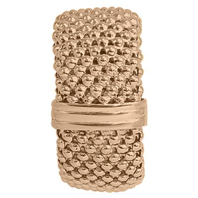 Wonderful 14k Rose Gold Flexible Mesh Ring