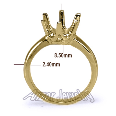 Six-Prong Ring Mounting in 10k Yellow  Gold <br>Act NOW! Limited Time Offer! $399.00 <br>****SALE  SALE  SALE**** Six-Prong Ring Mounting in 10k Yellow  Gold <br>Act NOW! Limited Time Offer! $399.00 <br>****SALE  SALE  SALE****