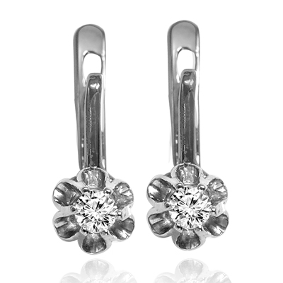 European Style Diamond Earrings  585 E132