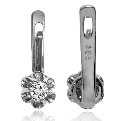 European Style Diamond Earrings  585 E132