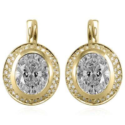 14k Gold Sapphire Diamond Russian style Earrings #E1682 14k Gold Sapphire Diamond Russian style Earrings #E1682