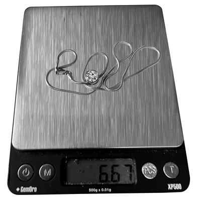 14k Gold Lab Created Diamond Pendant Necklace