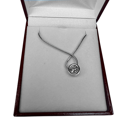 14k Gold Lab Created Diamond Pendant Necklace