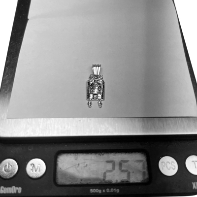 14k Gold Torah Star of David Jewish Mogen Pendant #P1007