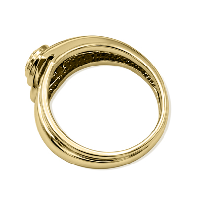 Men's Created Alexandrite Ring in 10K Gold