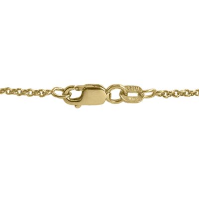14k Gold Jewish Star of David Necklace 22x25mm