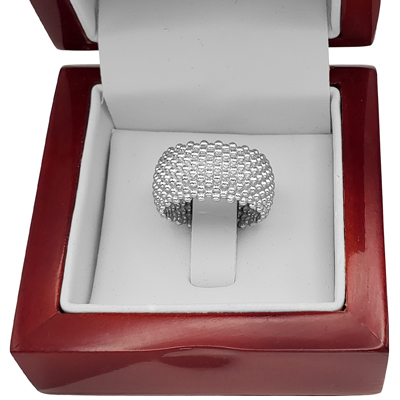 Flexible Mesh Ring in 14k