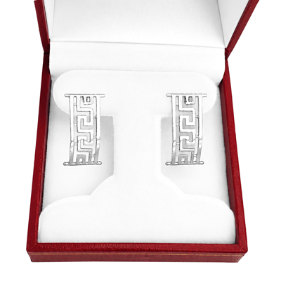 Silver Greek Earrings in 925