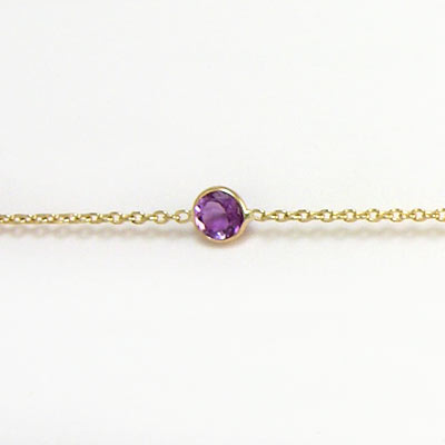 Gemstone Necklace 14k Gold N113