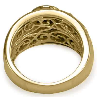 Men's Ring 18k Solid Gold Garnet Sapphire R1186