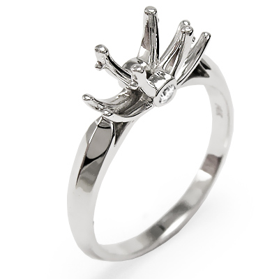 950 Platinum Diamonds Engagement Setting Ring R1187