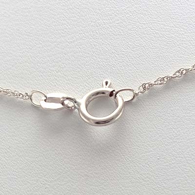 14k solid white Gold 7 Lucky Things Charm #P316