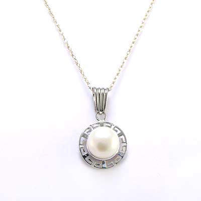 14k White Gold Pendant Pendant P334