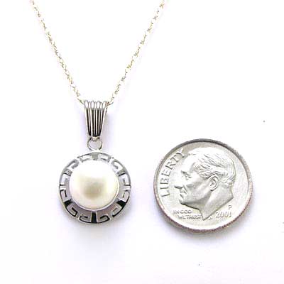 14k White Gold Pendant Pendant P334