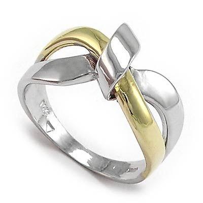 14k Gold Ribbon Design Ring R718