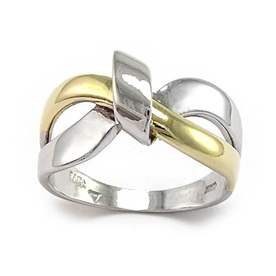 14k Gold Ribbon Design Ring R718